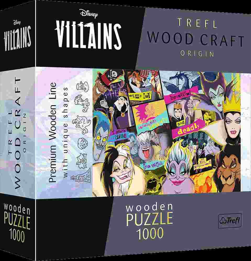 Trefl - Puzzle Villains Reunion wooden - 1000 dielov