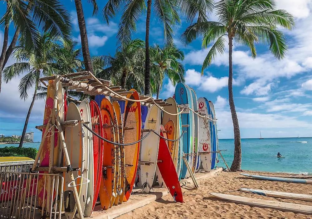 Trefl - Puzzle Waikiki Beach Hawaii - 1000 dielov