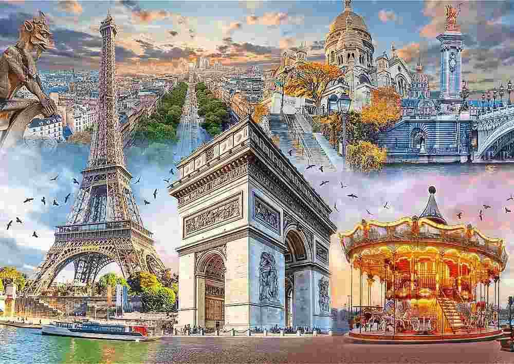 Trefl - Puzzle Weekend in Paris, France - 2000 dielov