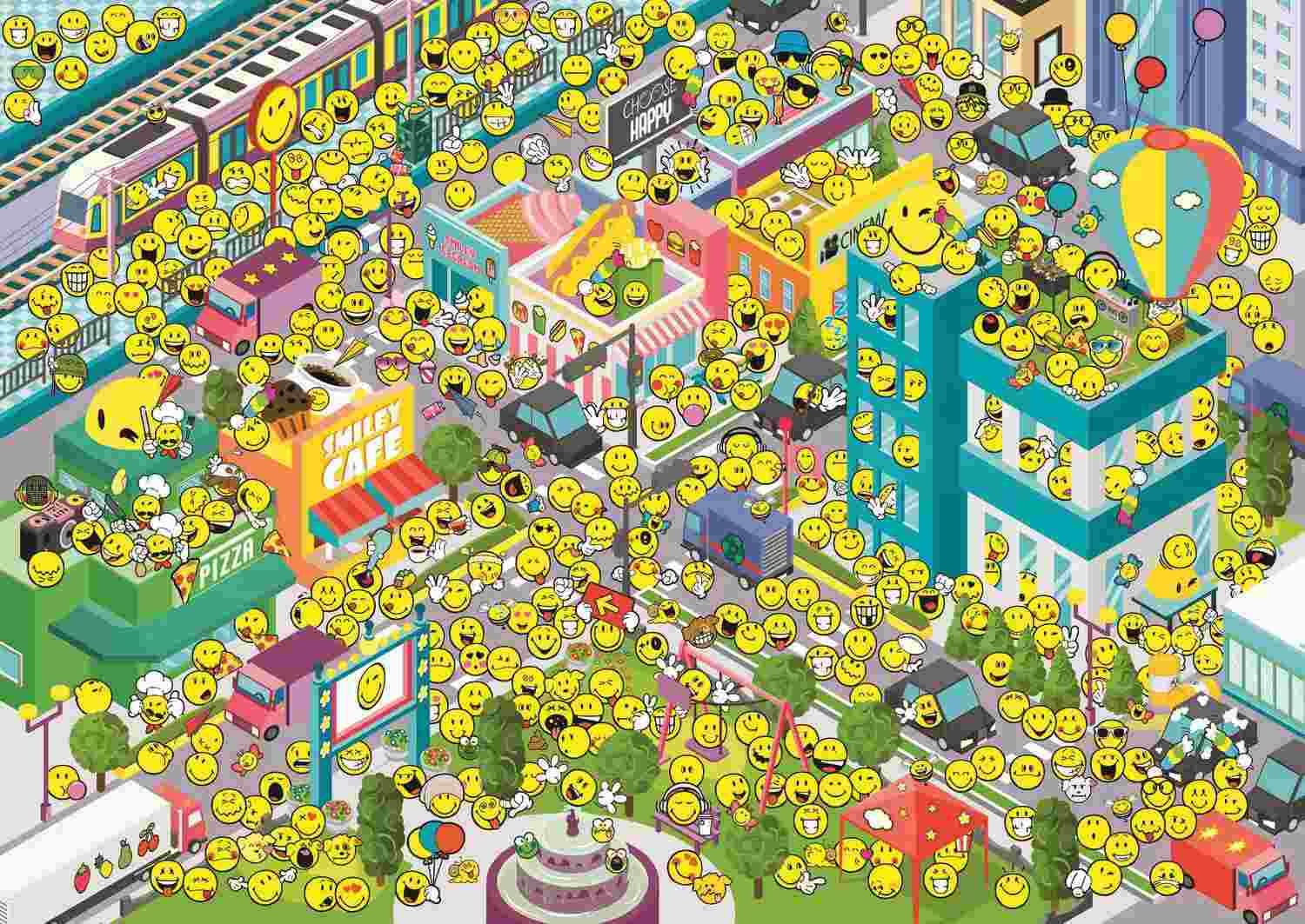 Trefl - Puzzle Where's Smiley? - 500 dielov