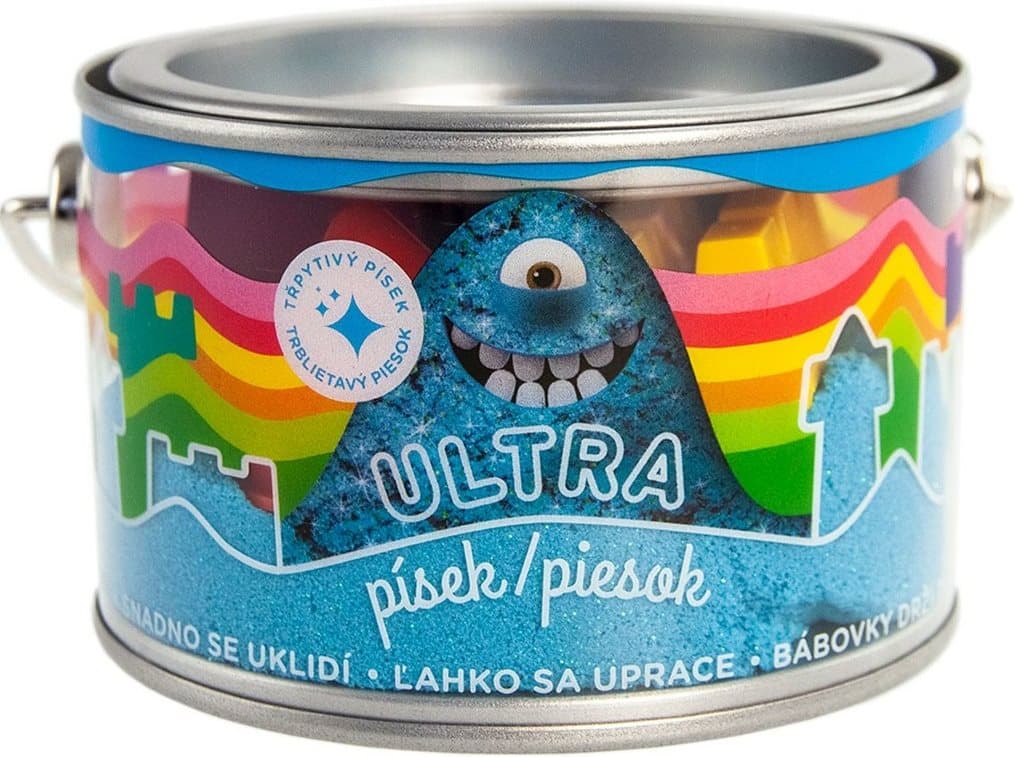 Ultra písek s glitry Modrý