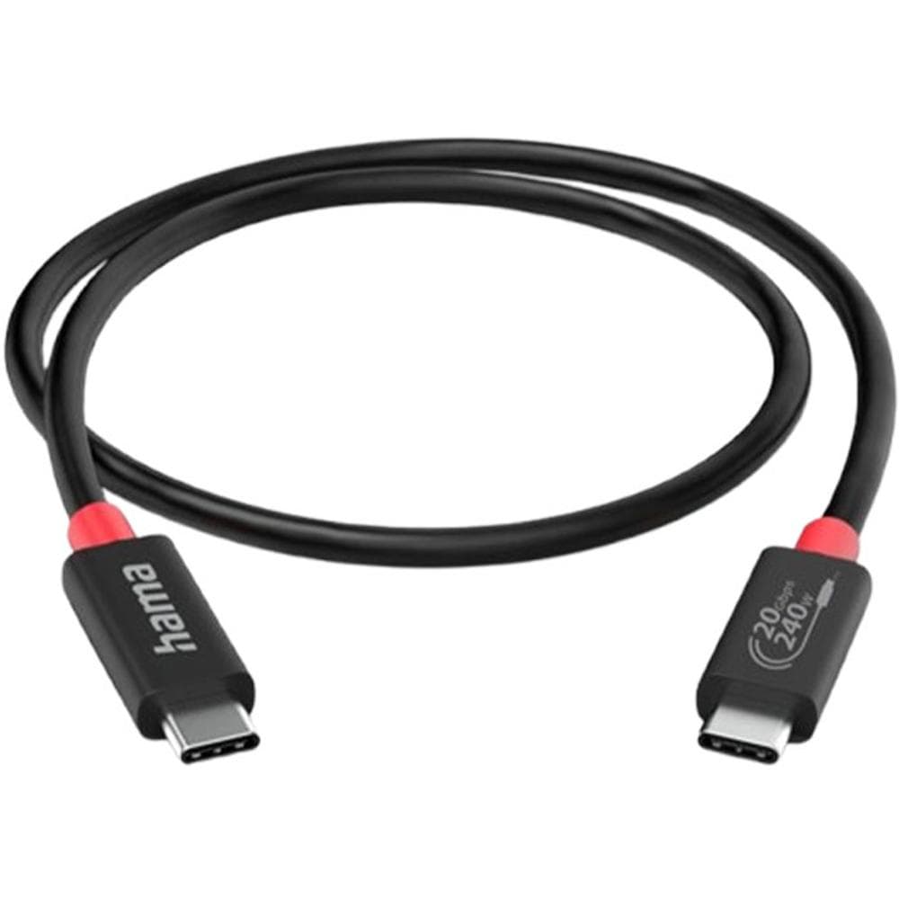 USB-C to C 2 m, 20 Gb/s, 240 W BK HAMA