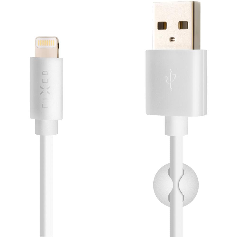 USB/Lightning kábel 2m,MFI, biely FIXED