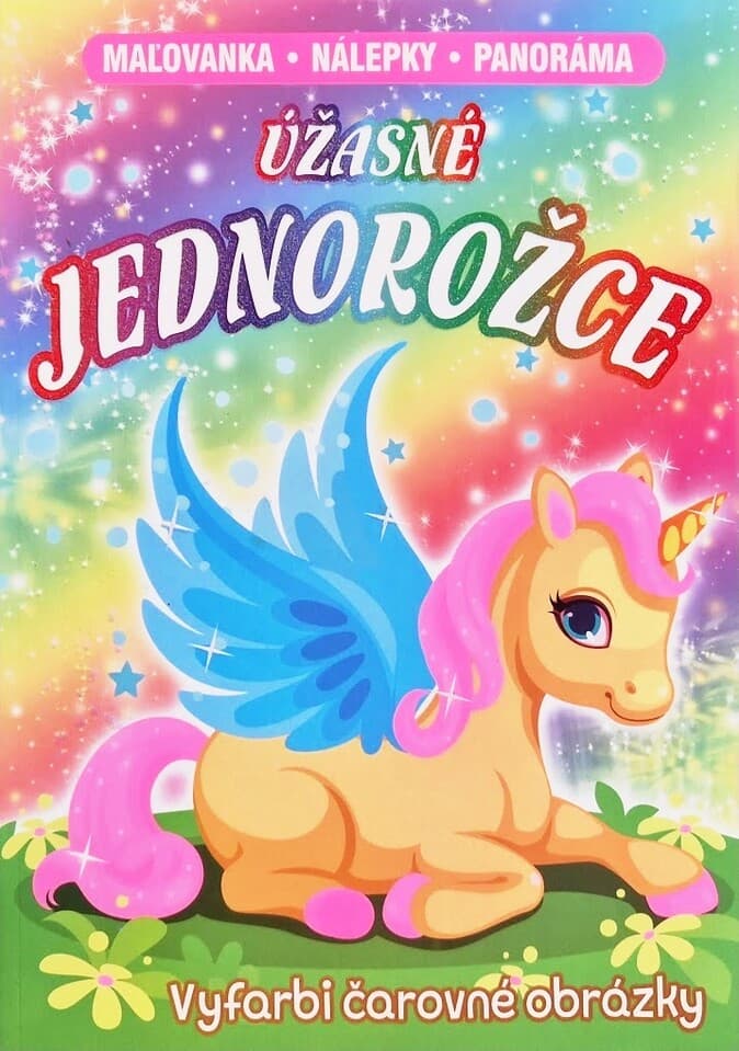 Úžasné Jednorožce omaľovánka