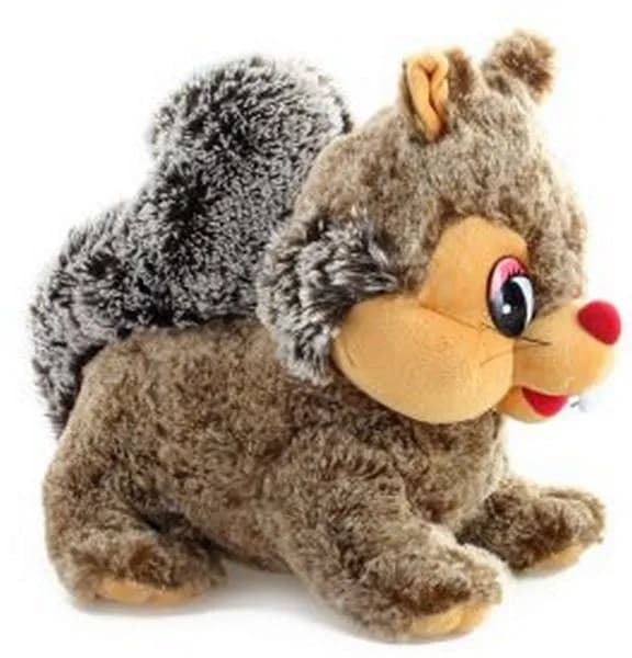 Veverička plyšová 30cm