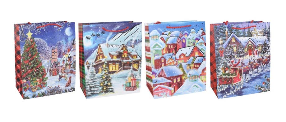 Vianočná darčeková taška 26x10x32cm