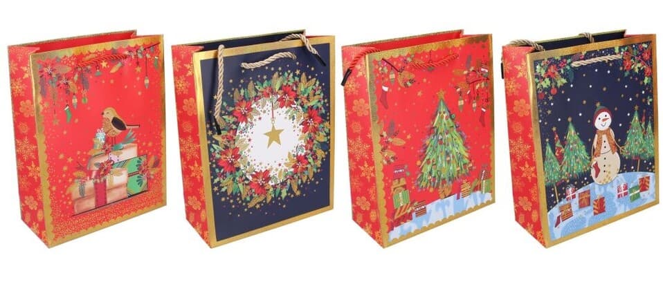 Vianočná darčeková taška 26x32x10cm-