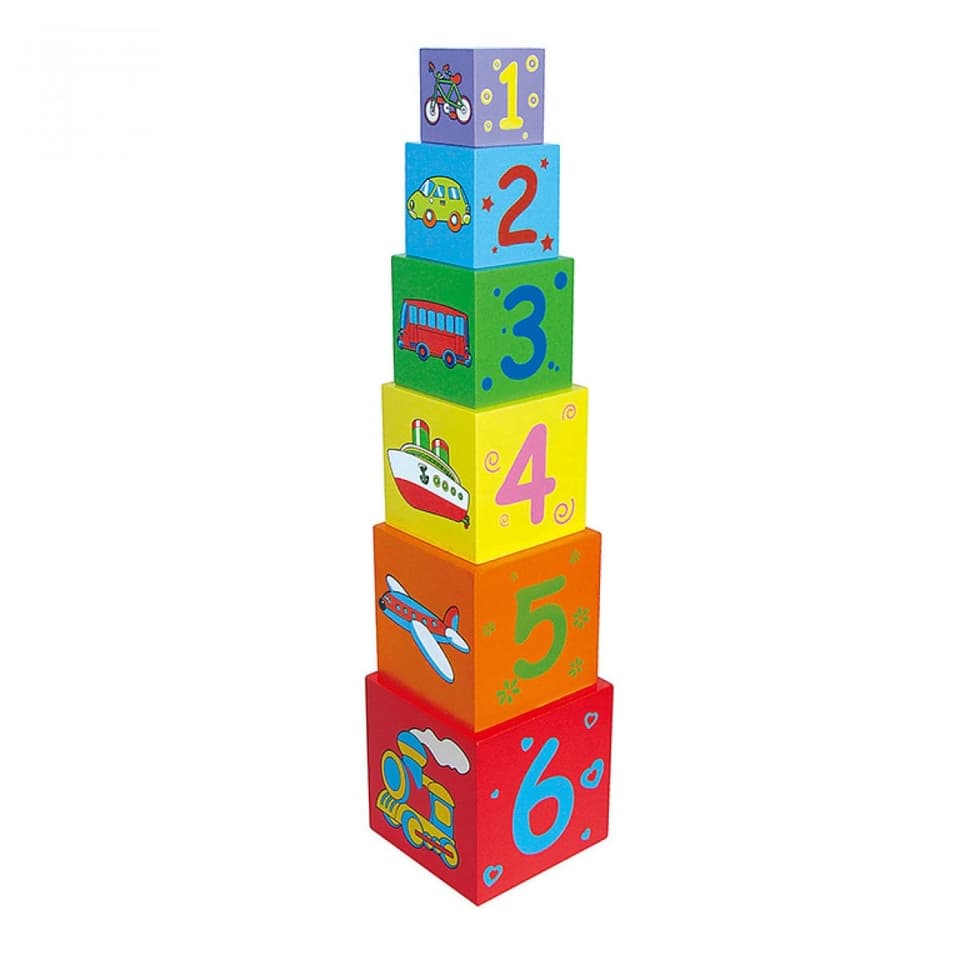 Viga Drevené kocky 6ks