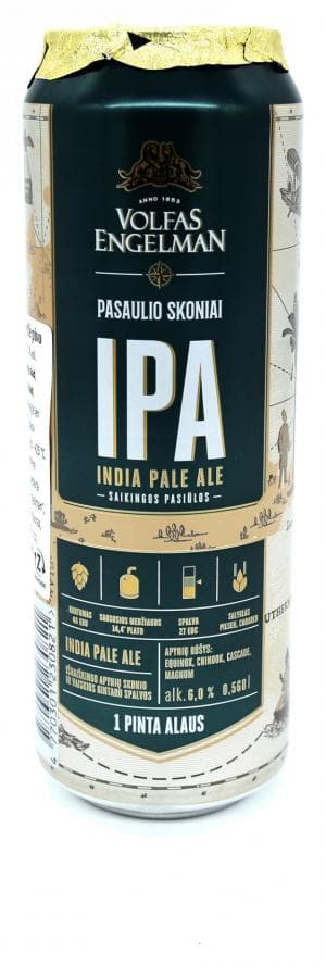 Volfas Engelman IPA PALE ALE Svetlé pivo 6%/0,568L