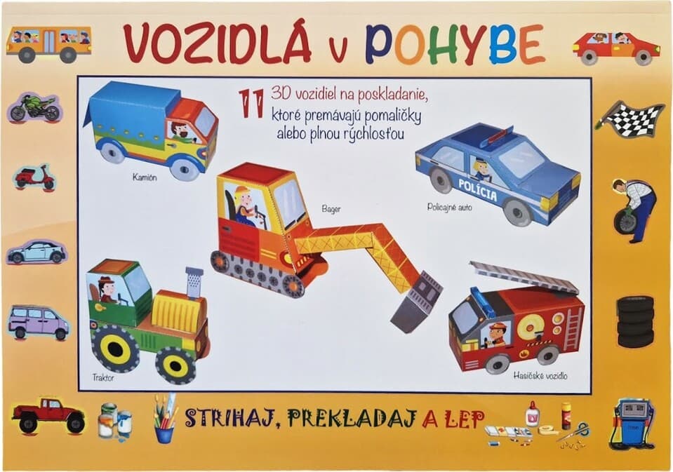 Vozidla v pohybe poskladaj si a hraj