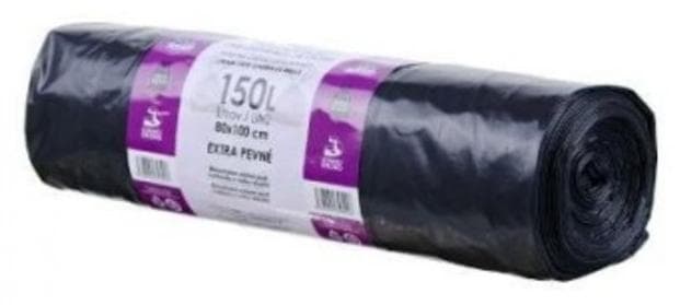 Vrecia na odpad 150L  čierne