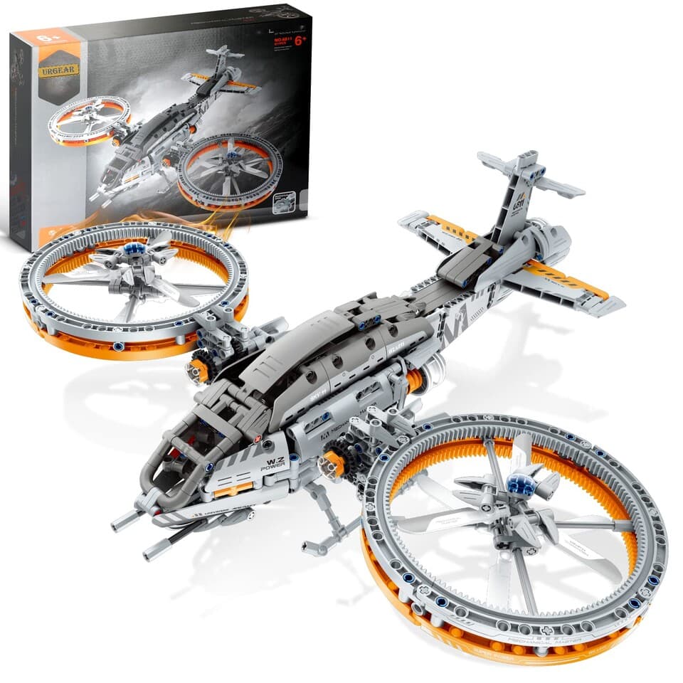 Vrtuľník mechanická stavebnica 817 dielikov