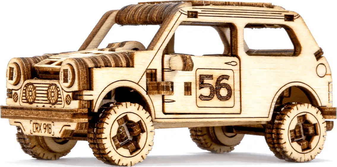 WOODEN CITY 3D puzzle Superfast Rally Car 1