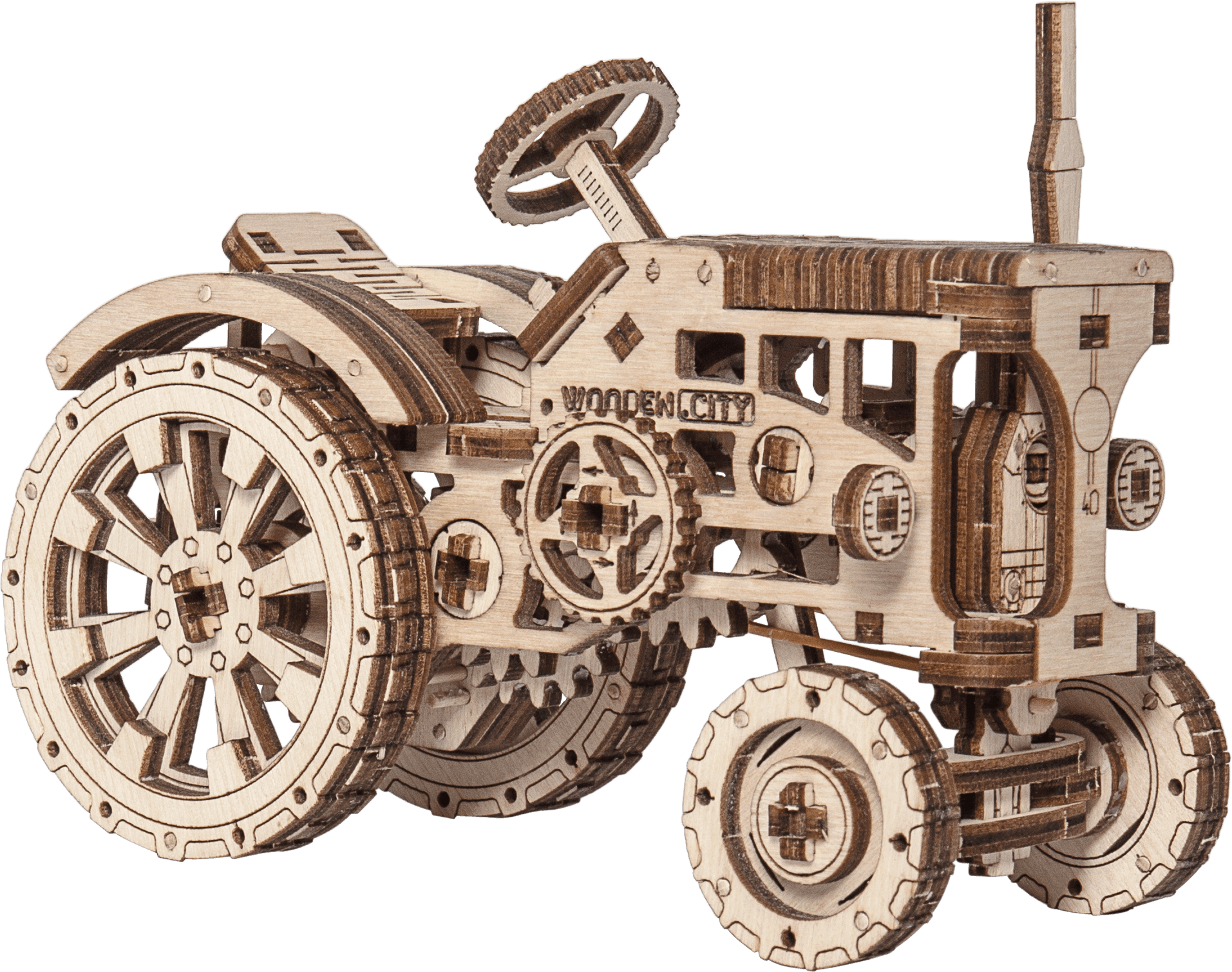 WOODEN CITY 3D puzzle Traktor 164 dílů
