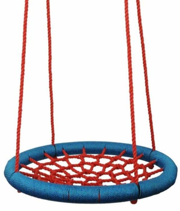 WOODY Houpací kruh červeno-modrý (průměr 85 cm)