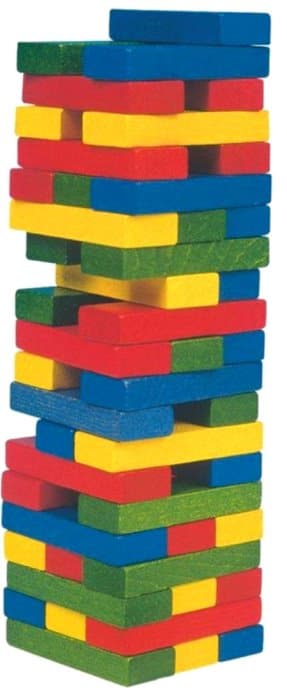 WOODY Tower Tonny věž barevná 50 dílků