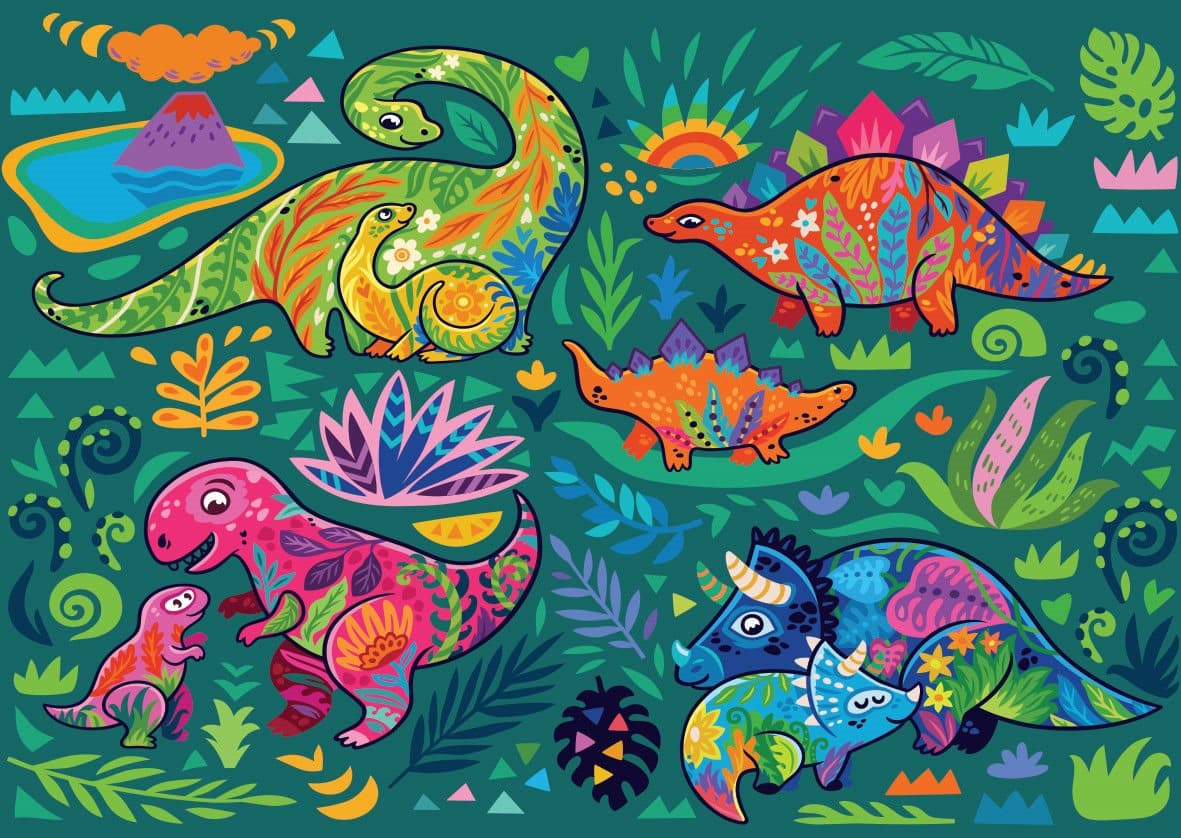 YAZZ Puzzle Dinosauři 1000 dílků