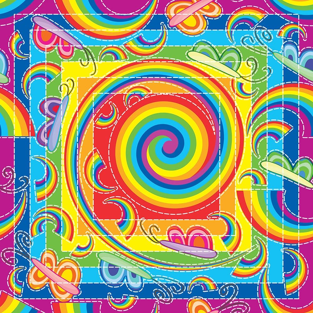 YAZZ Puzzle Duha a motýli 1023 dílků