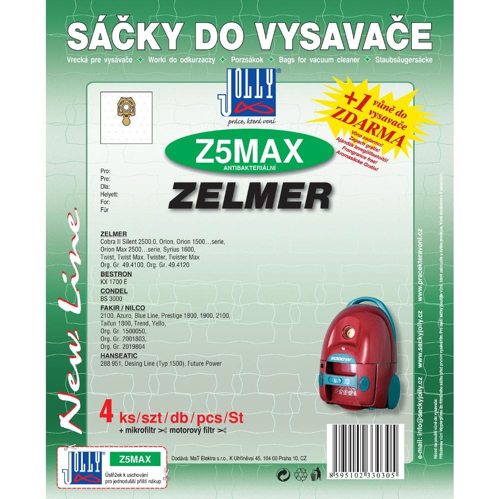 Z 5 MAX vrecko do vysávača JOLLY