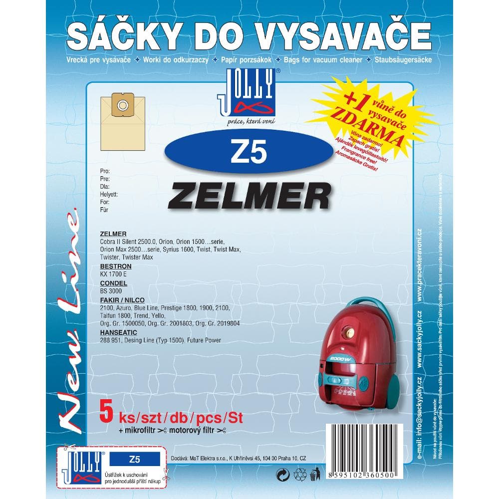 Z 5 Vrecko do vysávača JOLLY