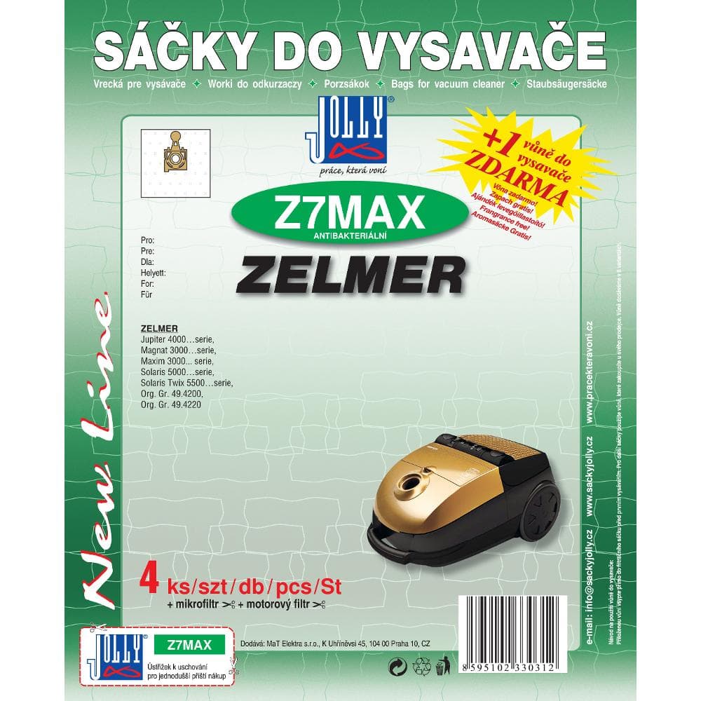 Z 7 MAX vrecko do vysávača JOLLY