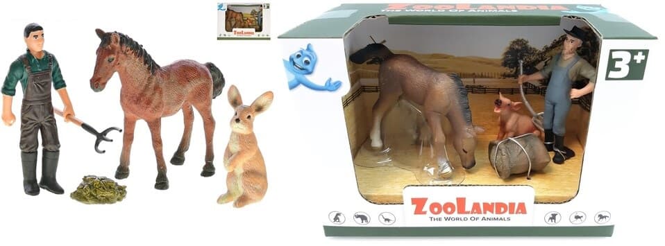 Zoolandia farma set s doplnkami 2druhy  - 1