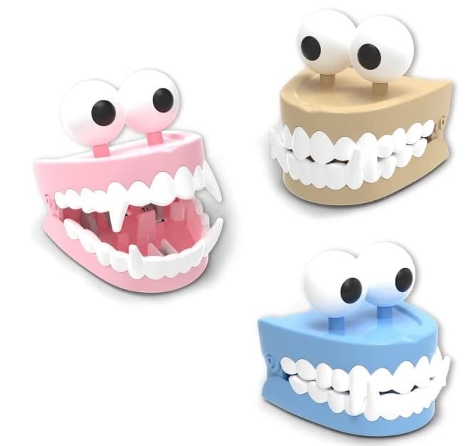 Zuby strašidelné naťahovacie 7cm - náhodná