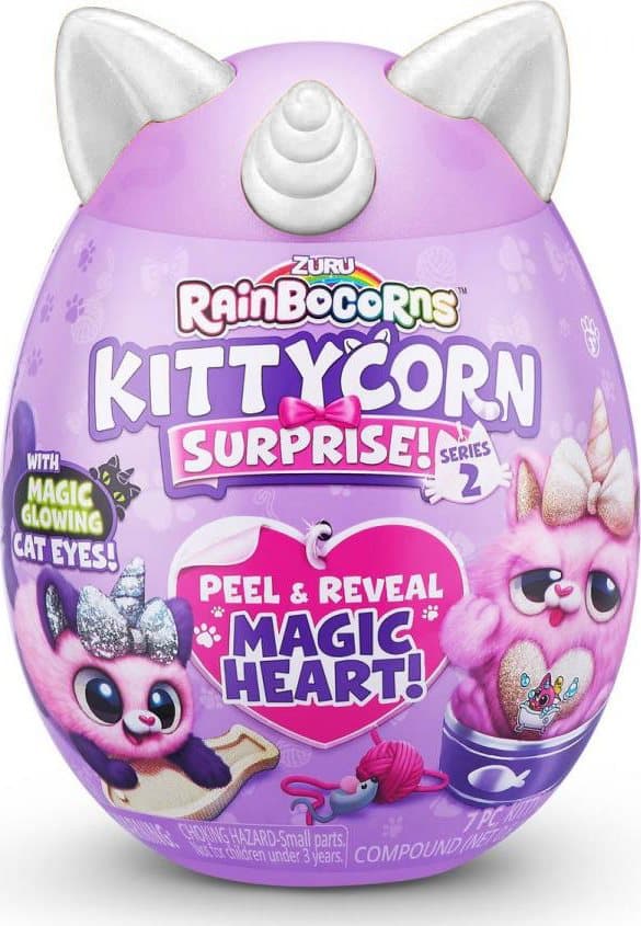 ZURU Rainbocorns S2: Kočička (fialovo-stříbrná)